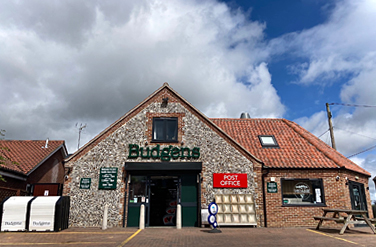 Budgens Store and fish & chips shop: Post Office
